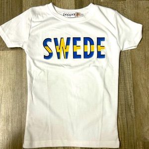 NWOT Bright White Super Soft Women’s T-Shirt “Swede” (M - fits like a small)